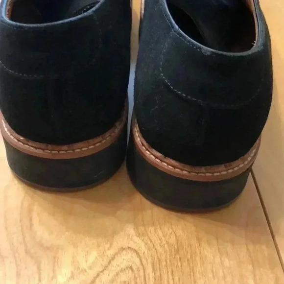 John Fleuvog Donald black suede leather lace up oxfords. Size 11.5. - Picture 6 of 8